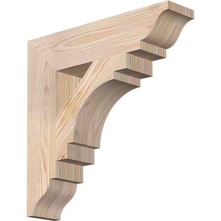 Ekena Millwork Merced Traditional Smooth Bracket, Douglas Fir, 3 1/2"W x 16"D x 16"H BKT04X16X16MRC01SDF